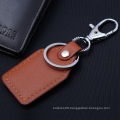 High Quality Custom Leather Key Chain with Custom Logo Both Side